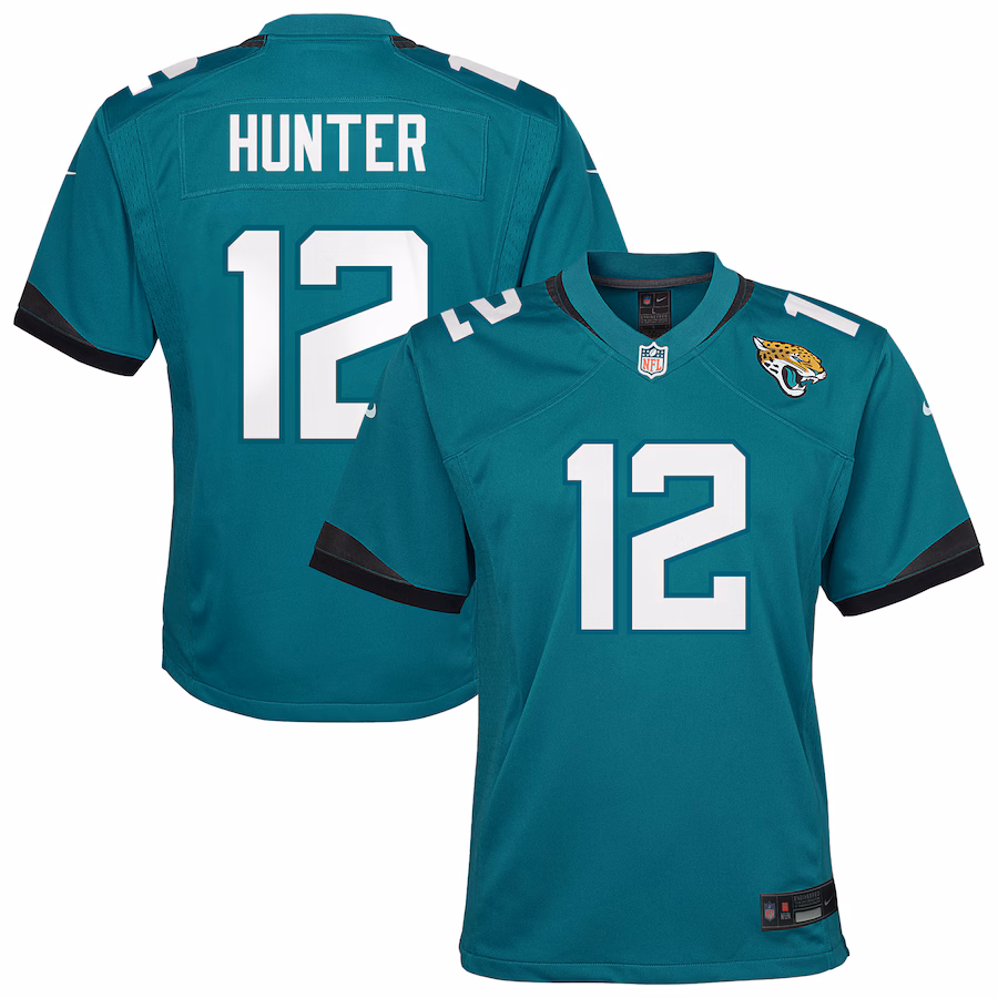 Youth Jacksonville Jaguars Travis Hunter Nike Teal Team Game Jersey - Jersey