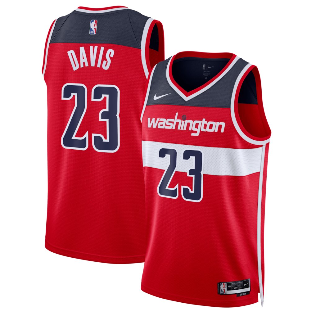 Unisex Washington Wizards Anthony Davis Nike Red Swingman Jersey - Icon Edition - Jersey