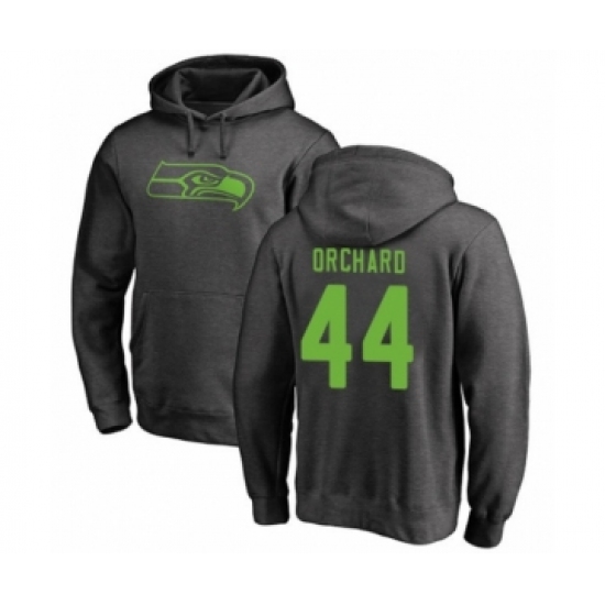 Football Seattle Seahawks #44 Nate Orchard Ash One Color Pullover Hoodie - Jersey