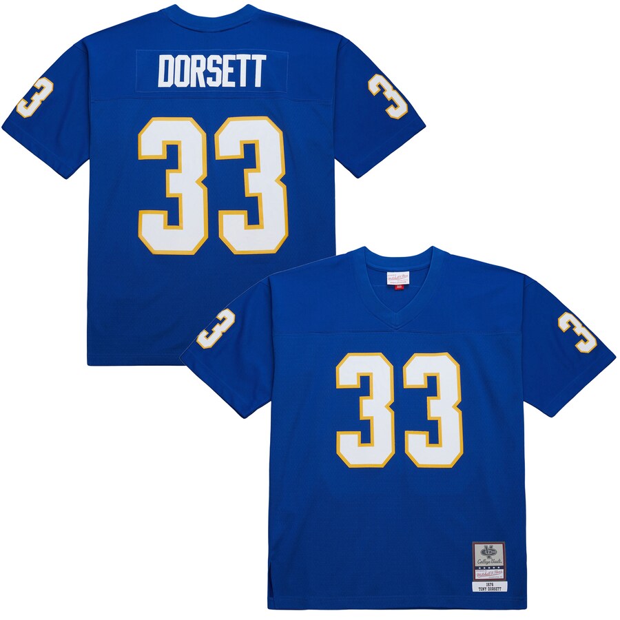 Men's Mitchell & Ness Tony Dorsett Royal Pitt Panthers 1976 College Vault Legacy Jersey - Jersey