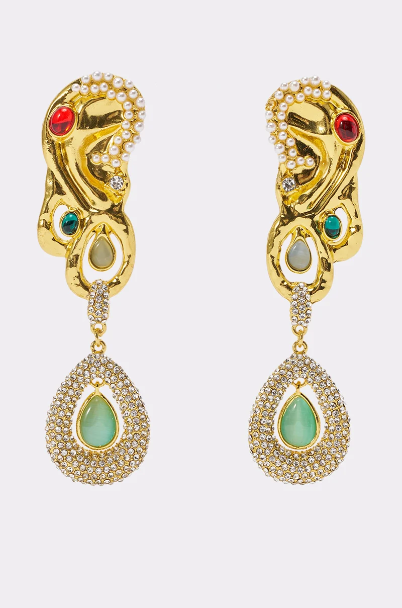 AN EARFUL DROP EARRINGS - Akira Wear