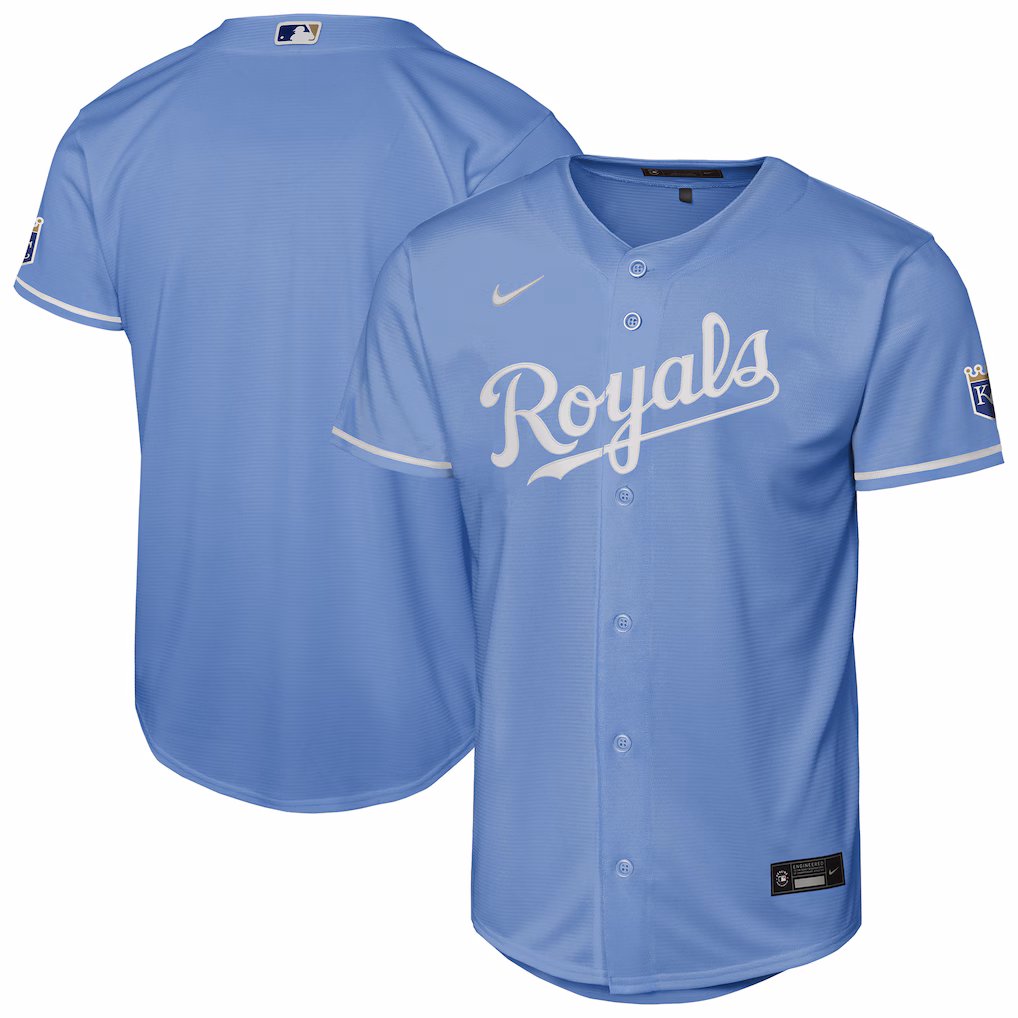 Youth Kansas City Royals Nike Light Blue Alternate Stadium Jersey - Jersey