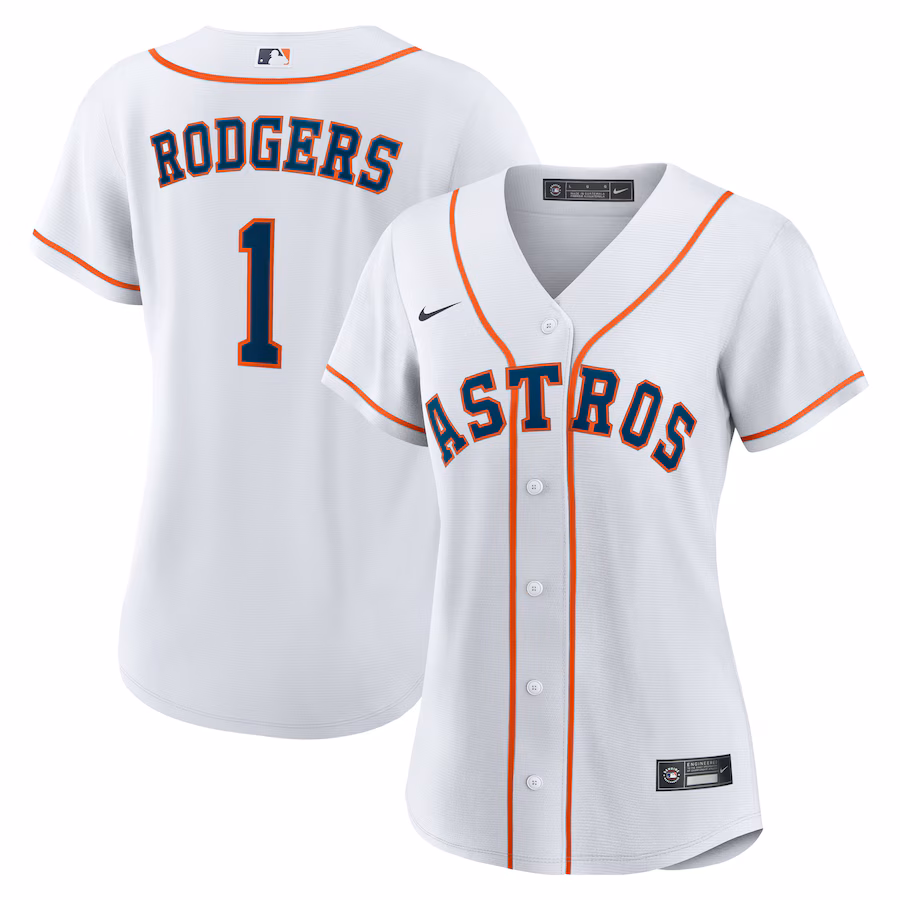 Women's Houston Astros Brendan Rodgers Nike White Home Replica Jersey - Jersey