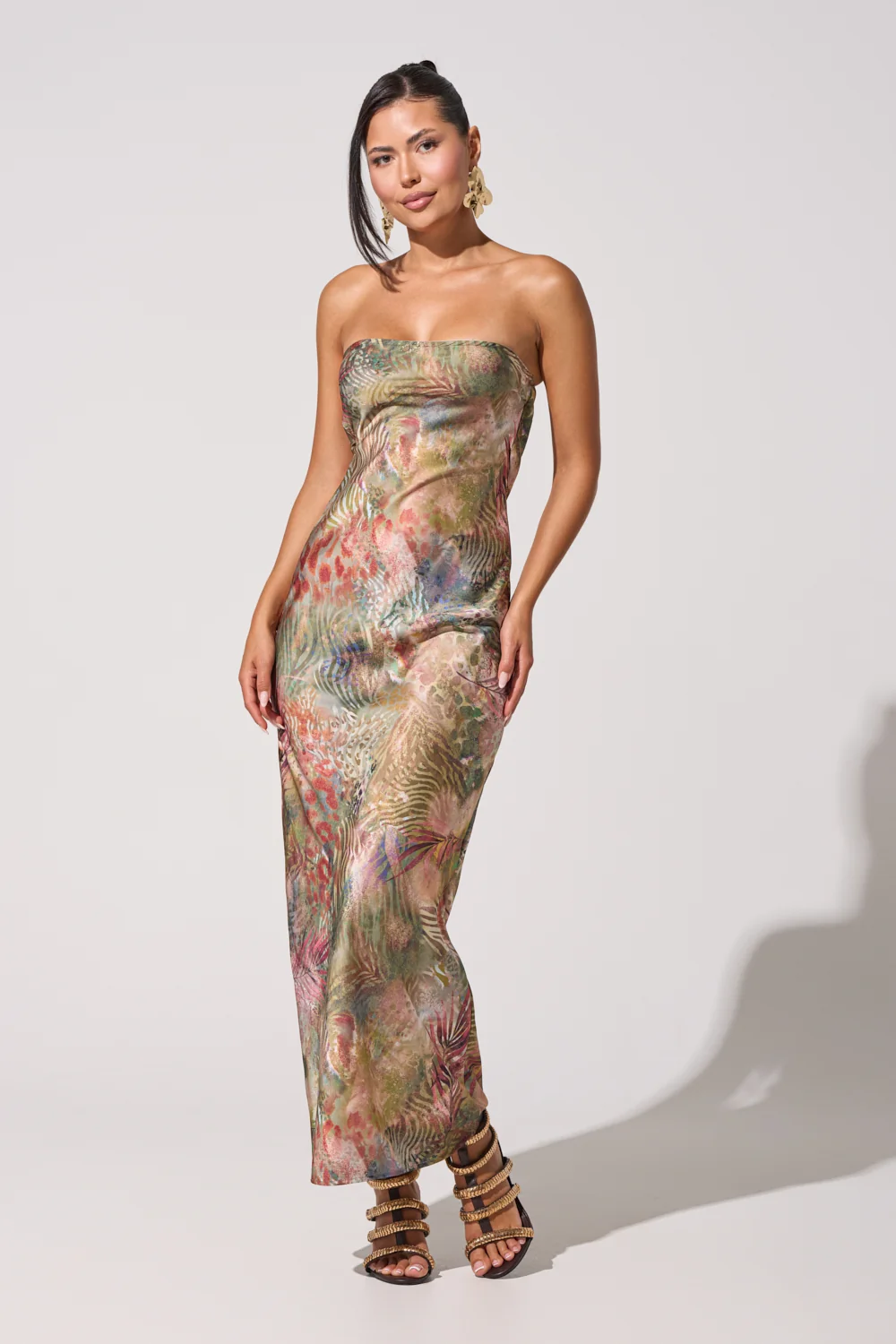IT GIRL SATIN MAXI DRESS - Akira Wear