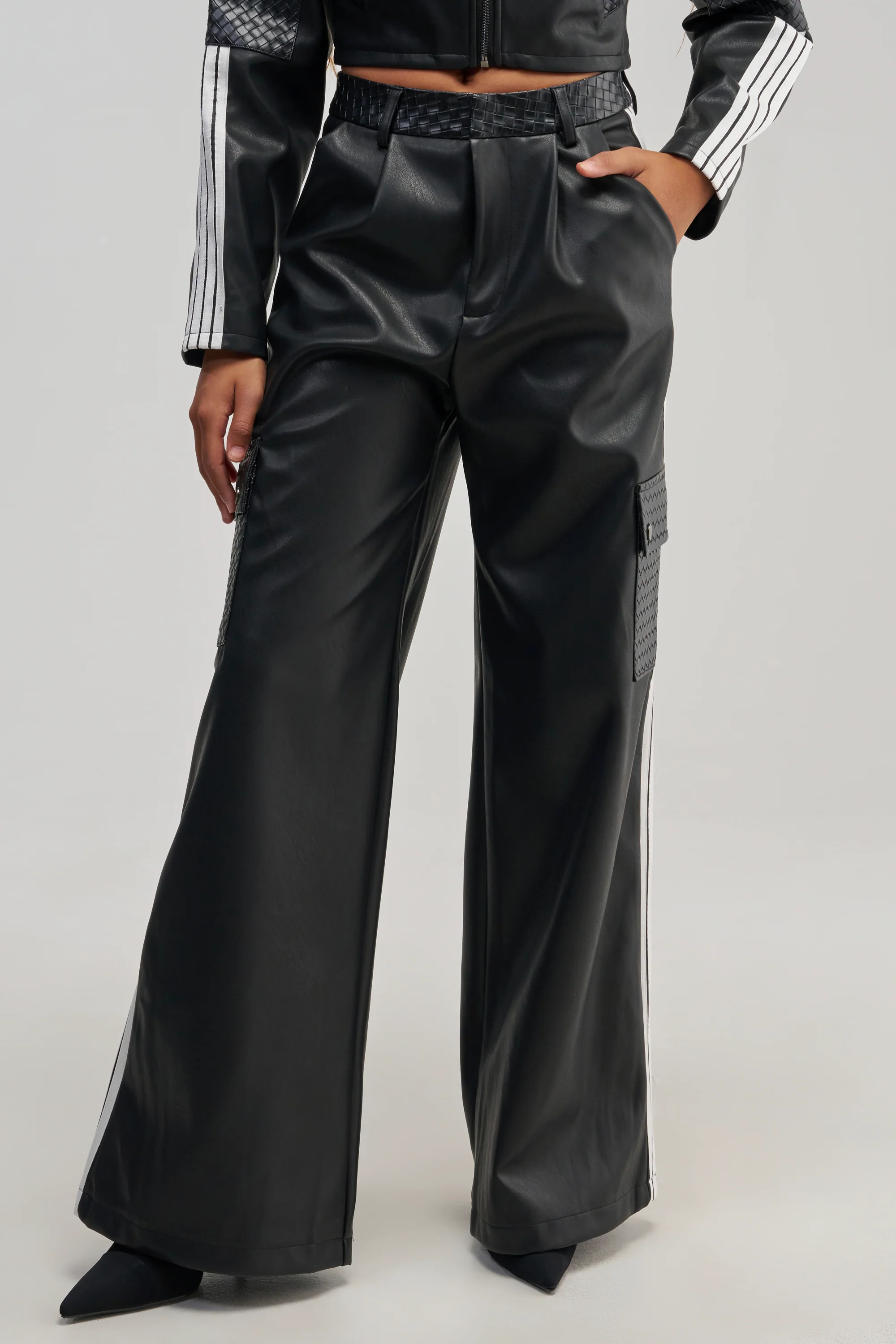 DONT TEST ME FAUX LEATHER TROUSER - Akira Wear