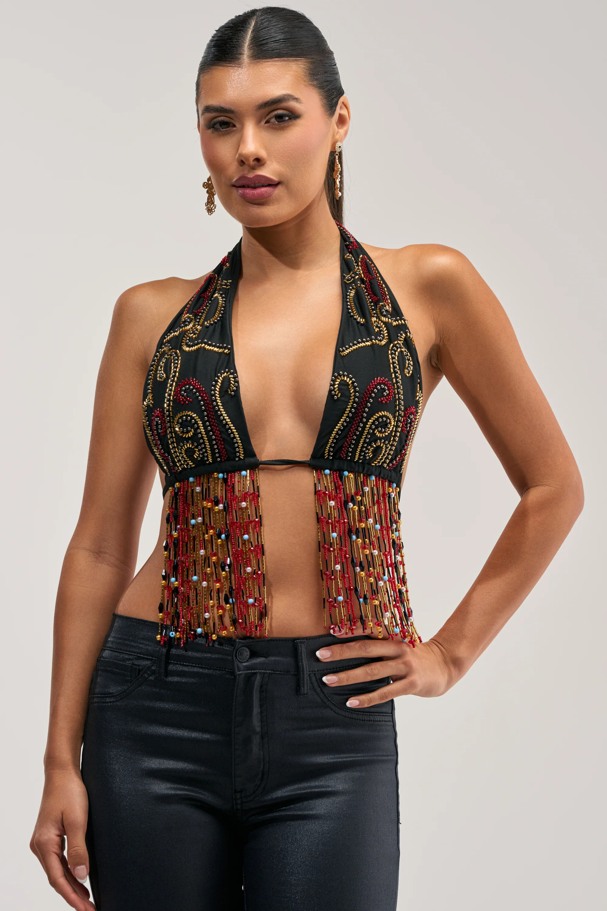 ANGEL ON EARTH BEADED BRALETTE TOP - Akira Wear