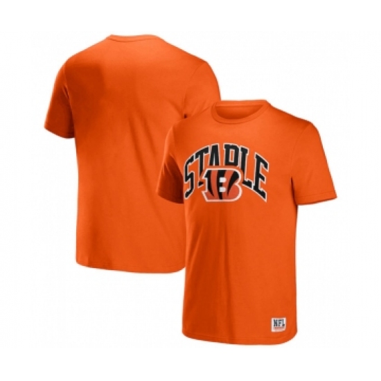 Men's Cincinnati Bengals x Staple Orange Logo Lockup T-Shirt - Jersey