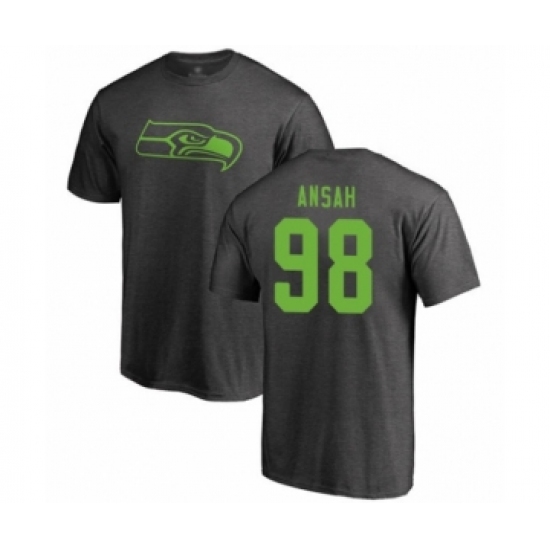 Football Seattle Seahawks #98 Ezekiel Ansah Ash One Color T-Shirt - Jersey