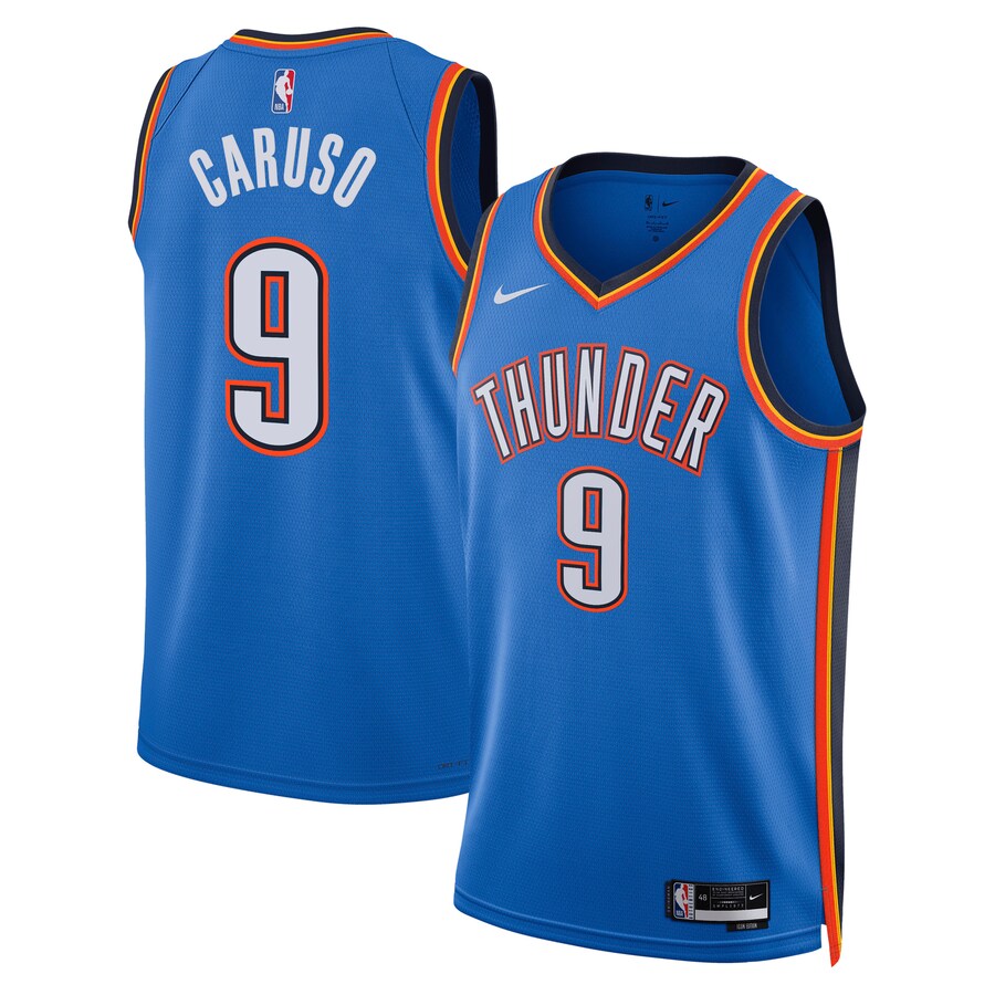 Unisex Oklahoma City Thunder Alex Caruso Nike Blue Swingman Jersey - Icon Edition - Jersey
