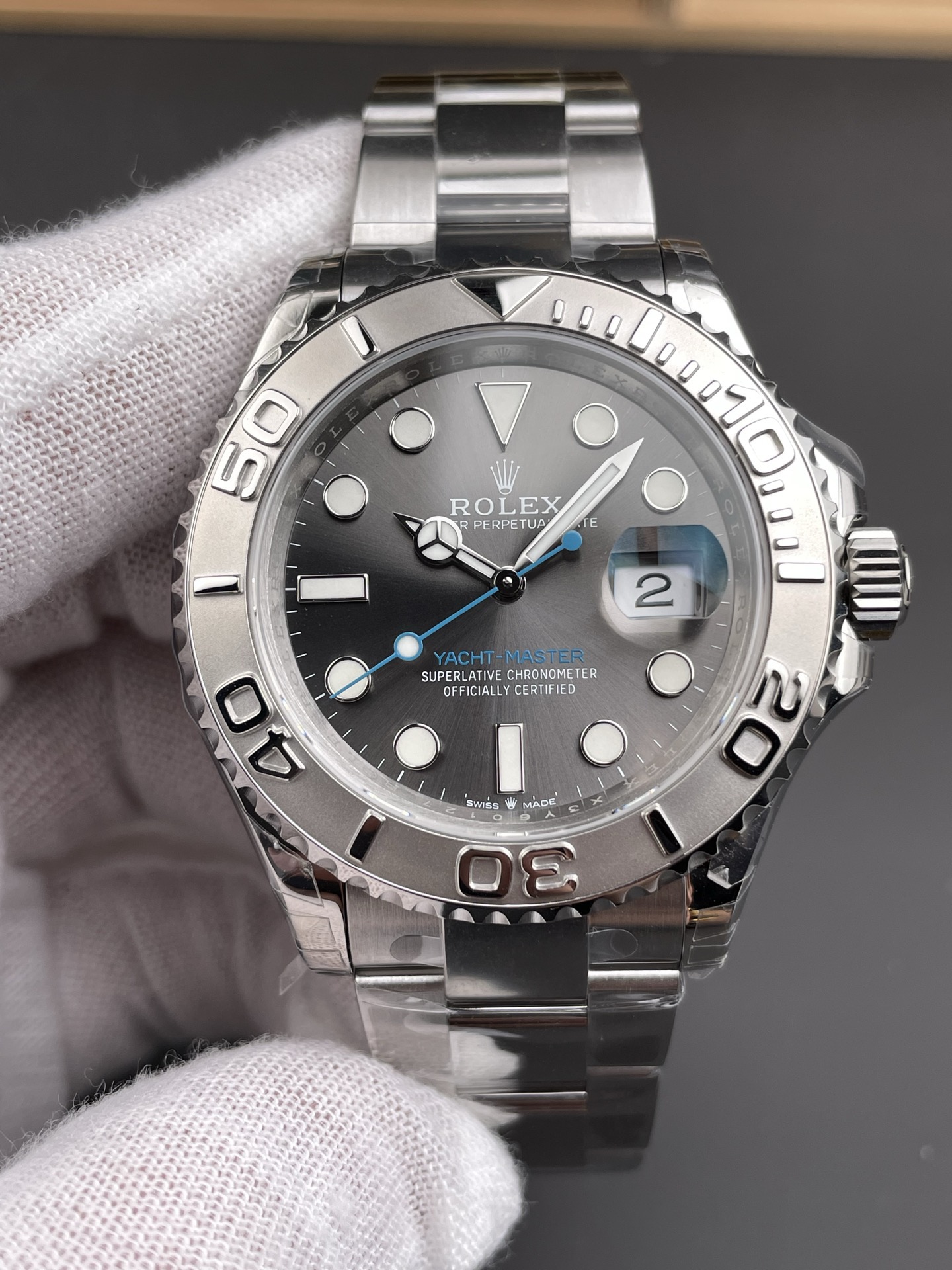 Rolex Yacht-Master Platinum Steel Automatic Watch