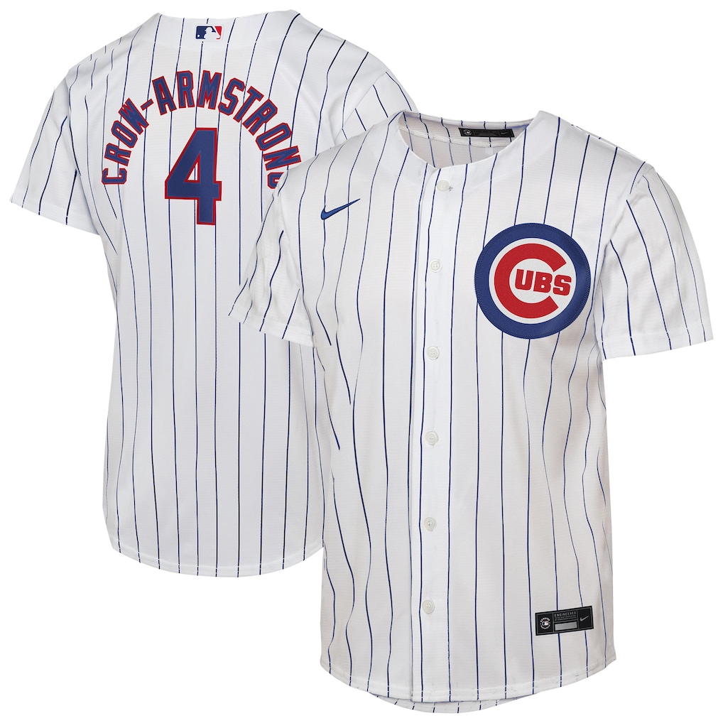 Youth Chicago Cubs Pete Crow-Armstrong Nike White Home Replica Player Jersey - Jersey
