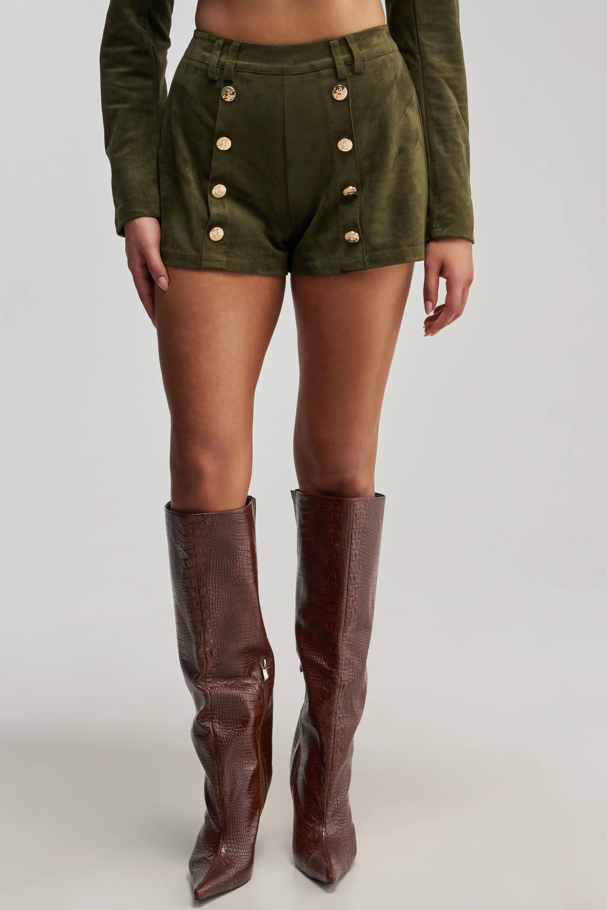 LOLITA FAUX SUEDE SHORTS - Akira Wear