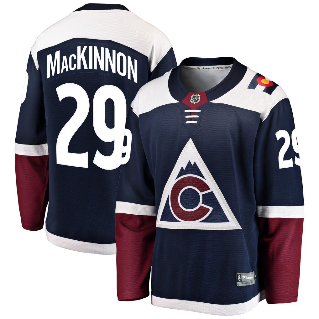 Men's Colorado Avalanche Nathan MacKinnon Fanatics Navy Breakaway Jersey - Jersey