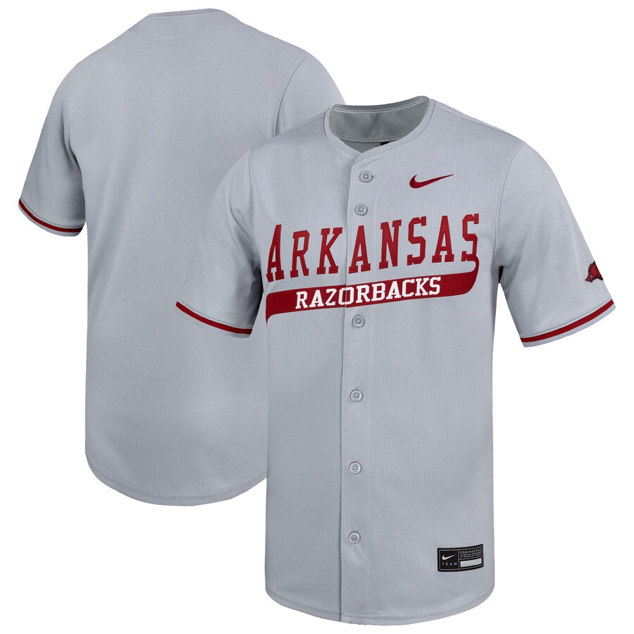 Men's Nike Gray Arkansas Razorbacks Limited Baseball Jersey - Jersey