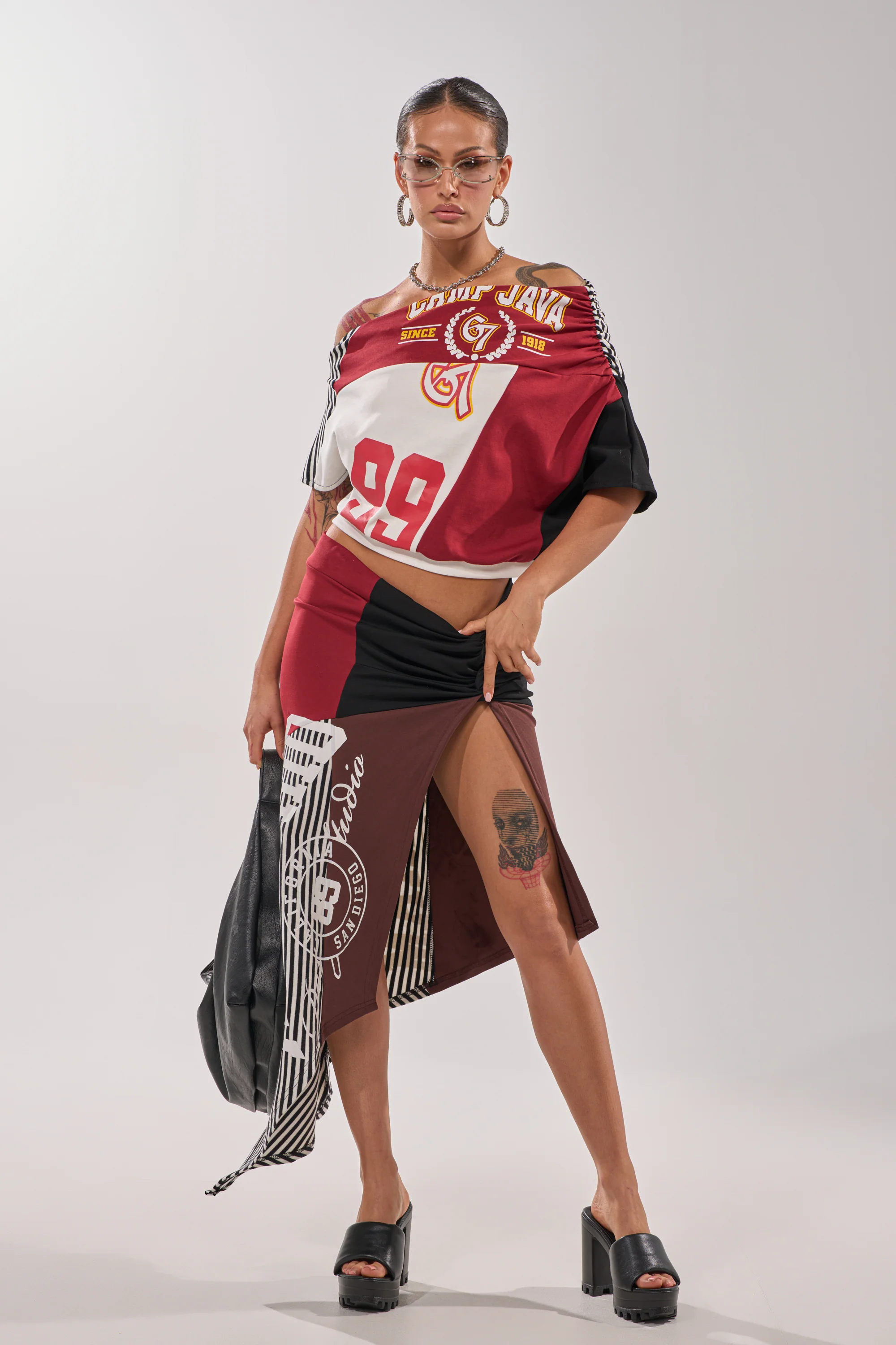 SCHOOL SPIRIT REWORKED MIDI SKIRT - Akira Wear