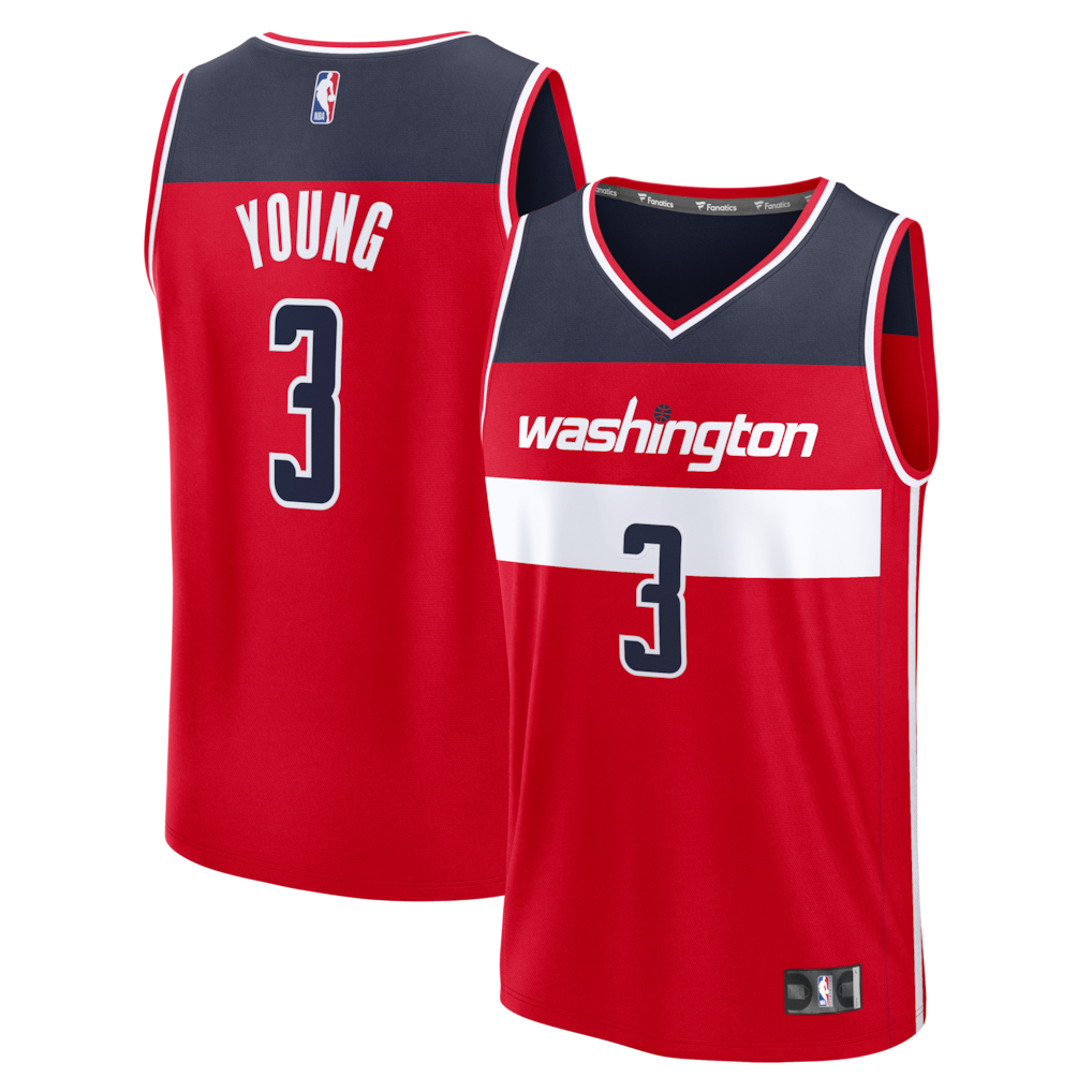 Men's Washington Wizards Trae Young Fanatics Red Fast Break Jersey - Icon Edition - Jersey