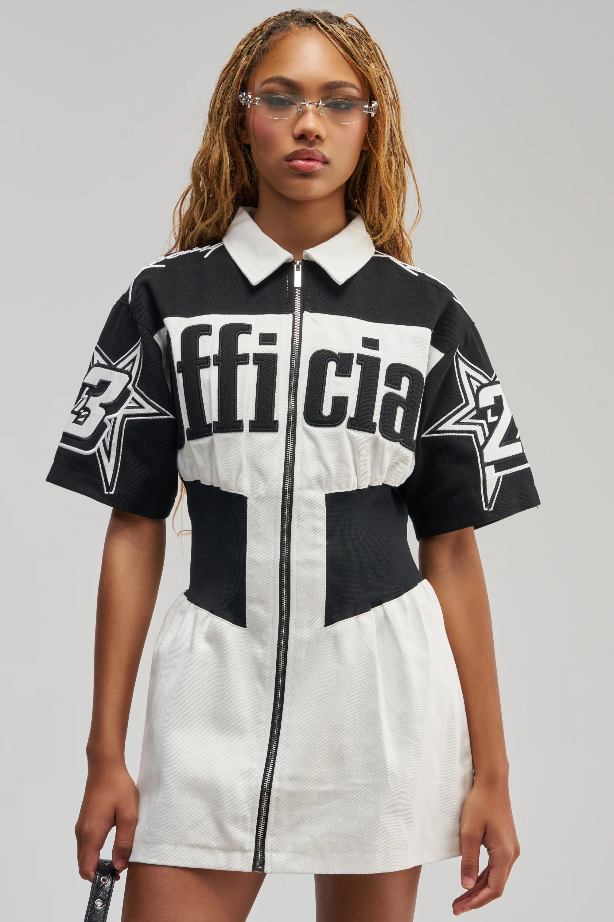OFFICIALLY YOURS COLORBLOCK MINI DRESS - Akira Wear