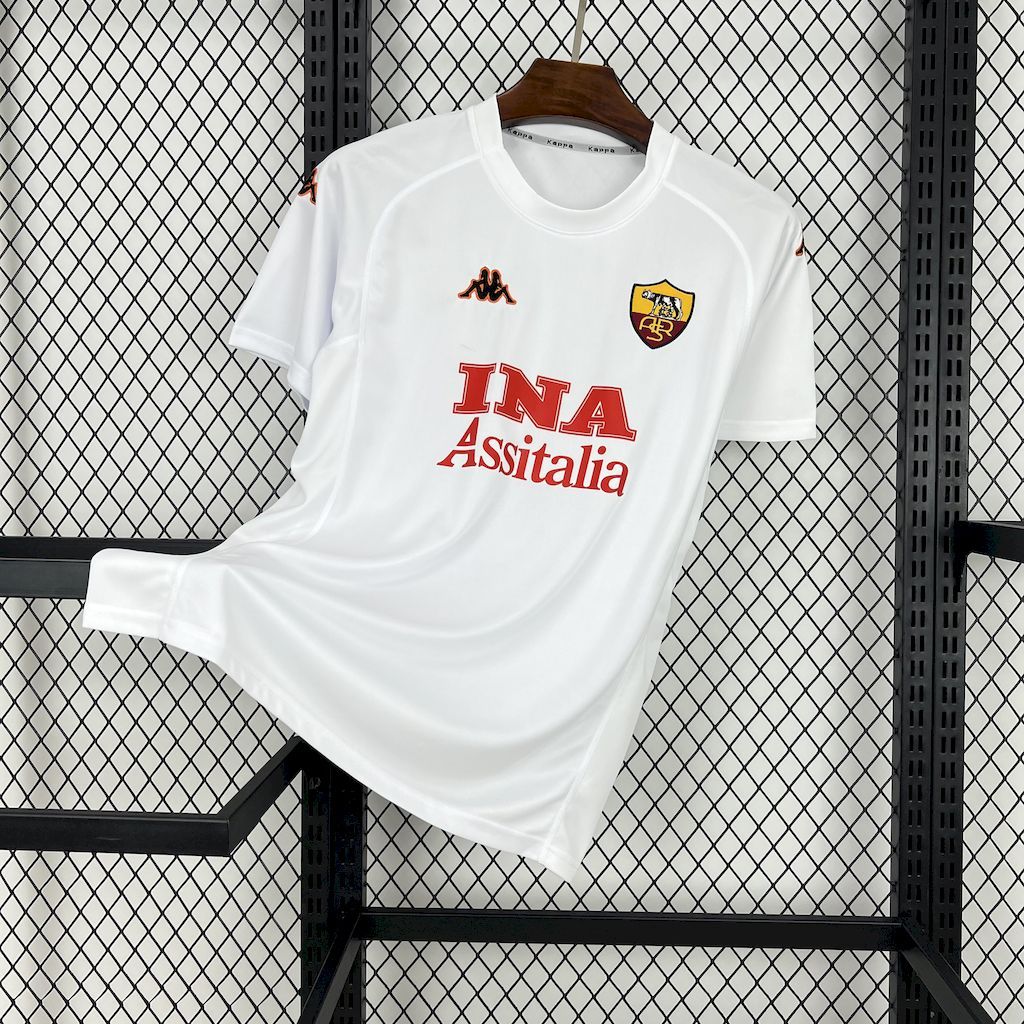 Roma Retro Soccer Jersey Away Custom Shirt 2000/01 - Jersey