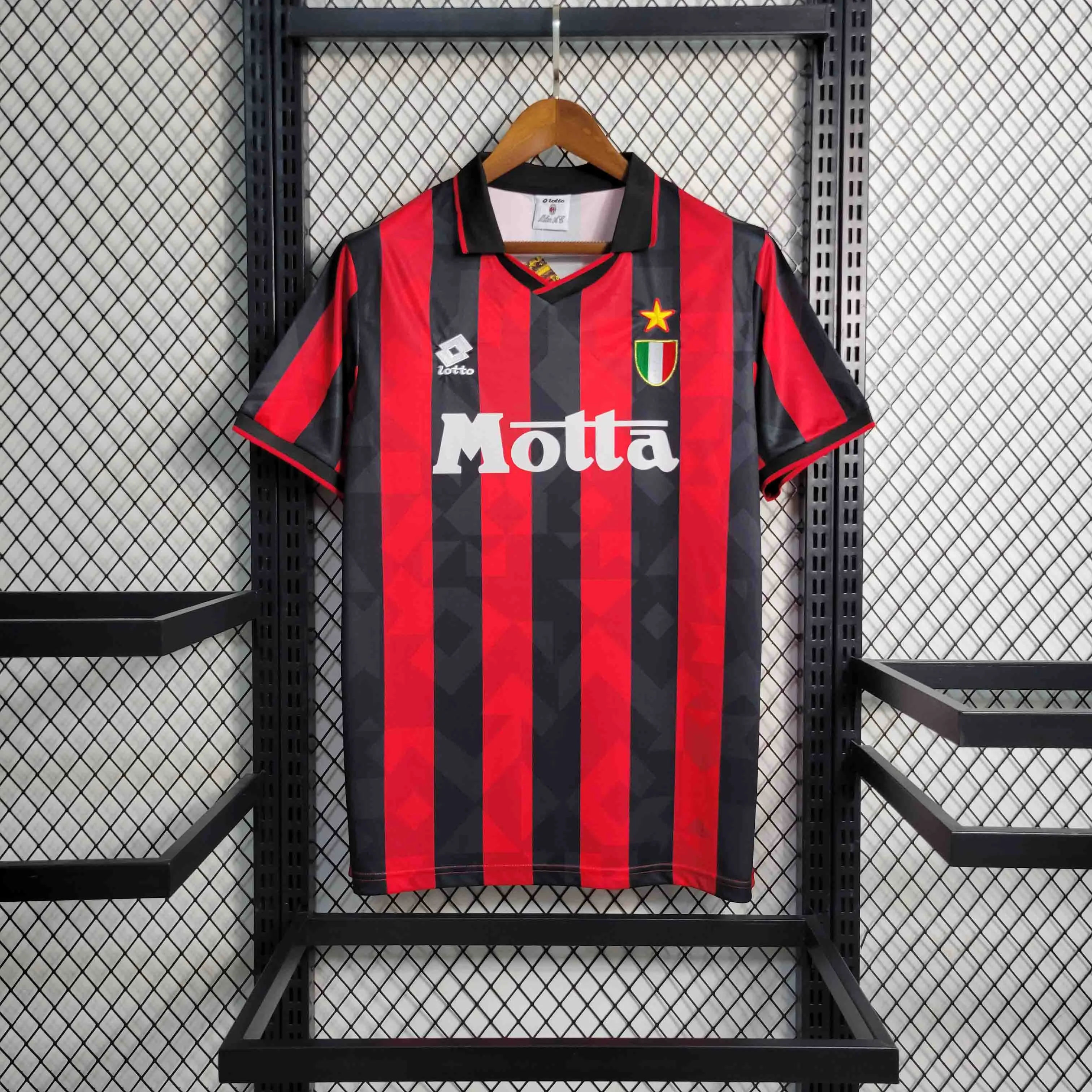 AC Milan Retro Soccer Jersey Home Custom Shirt 1993/94 - Jersey