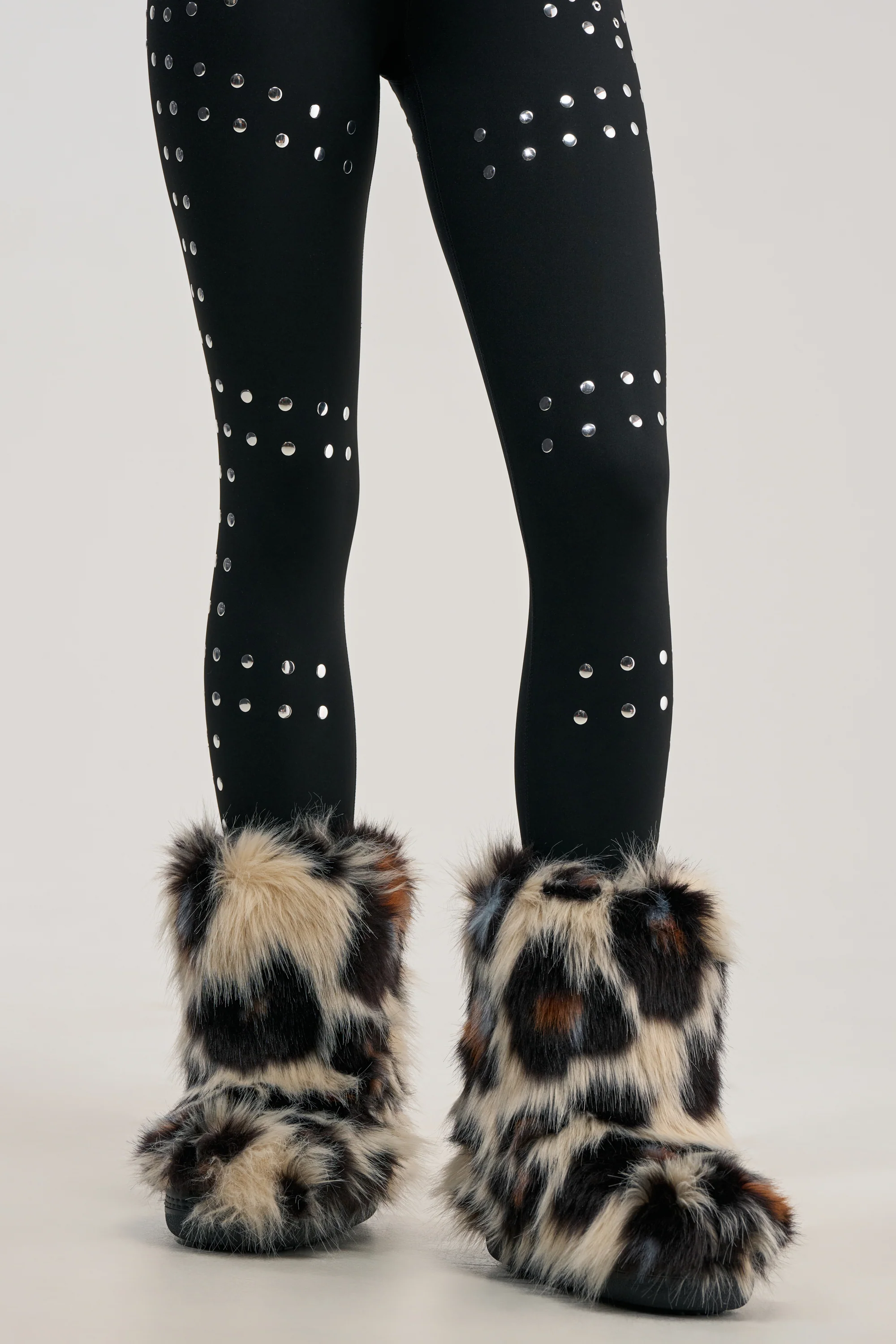 AZALEA WANG ALBERT LEOPARD FLAT FUR BOOTIE - Akira Wear