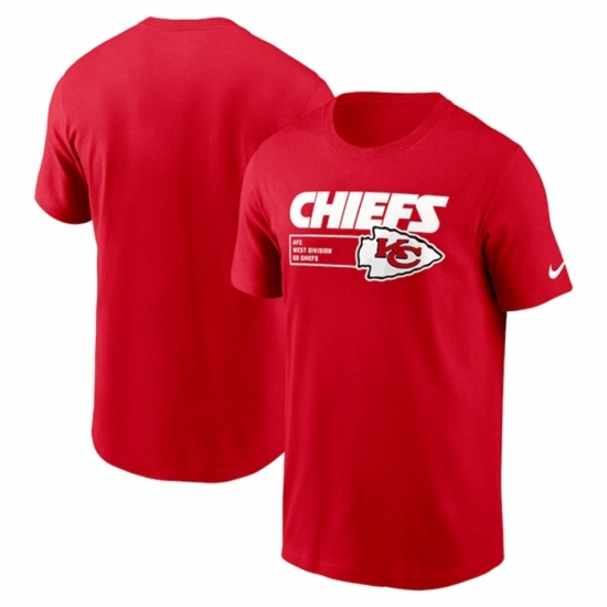 Men's Kansas City Chiefs Red Division Essential T Shirt - Jersey