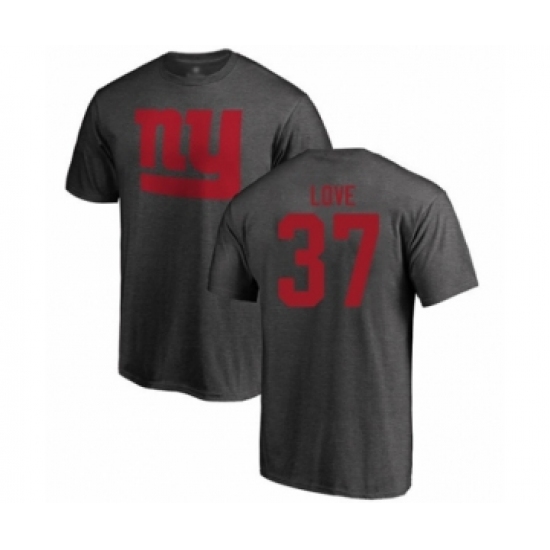 Football New York Giants #37 Julian Love Ash One Color T-Shirt - Jersey