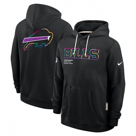 Men's Buffalo Bills Black 2025 Crucial Catch Dri-FIT Hoodie - Jersey