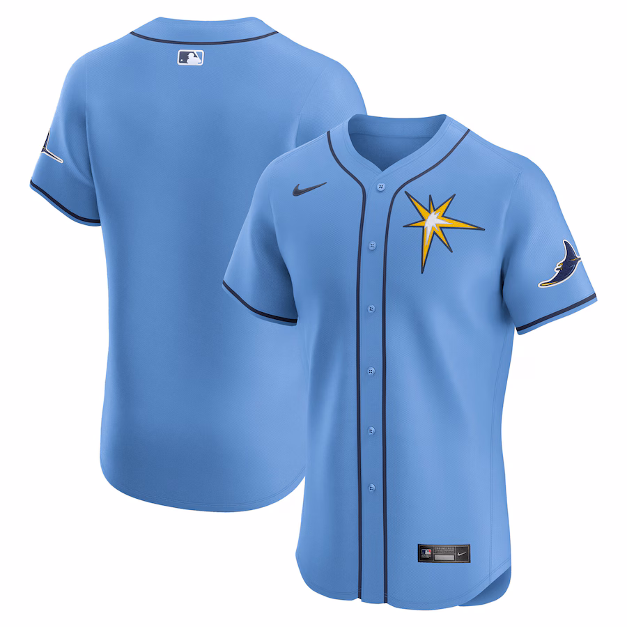 Men's Tampa Bay Rays Nike Light Blue Alternate Elite Jersey - Jersey