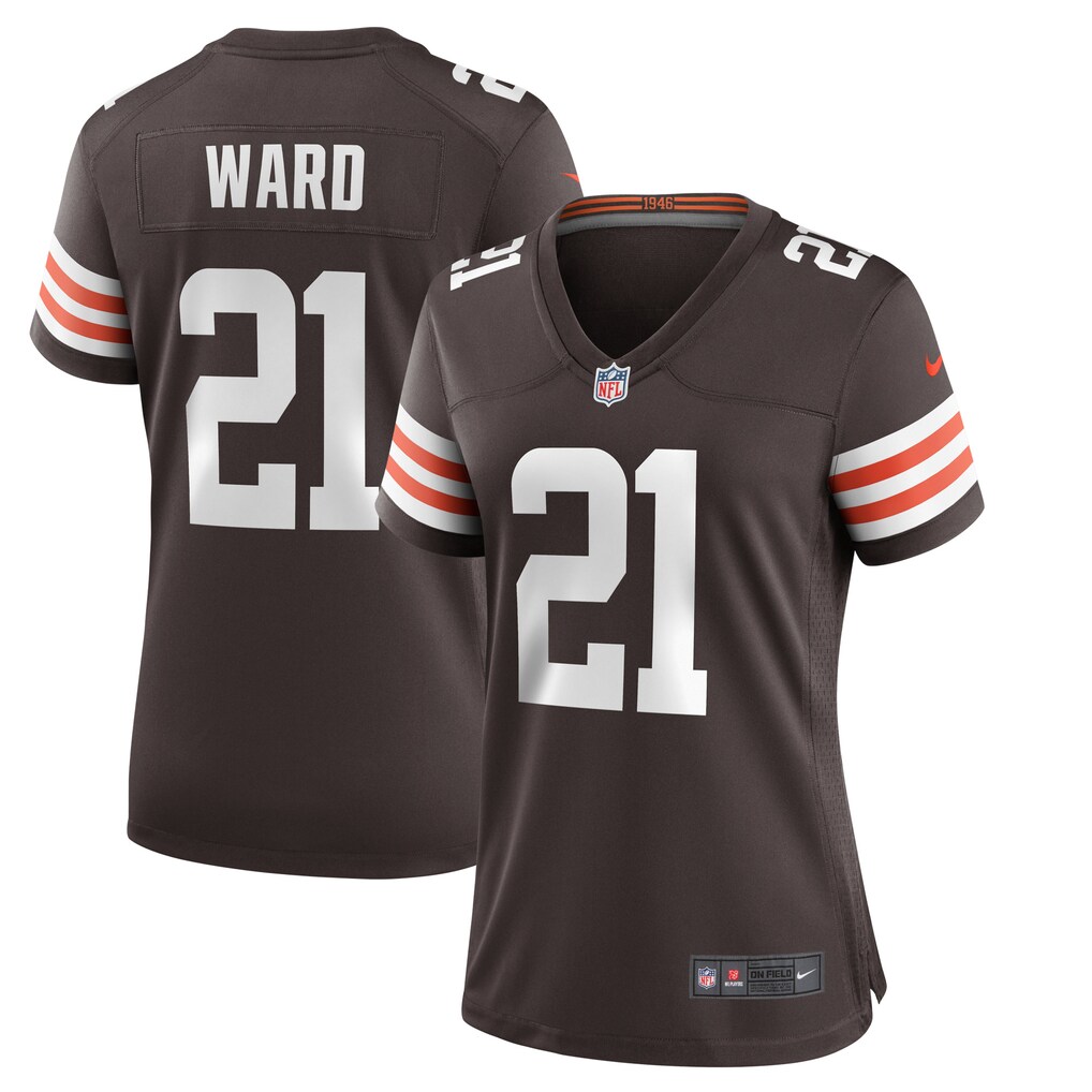 Women's Cleveland Browns Denzel Ward Nike Brown Player Game Jersey - Jersey