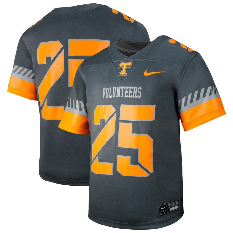 Youth Nike #25 Anthracite Tennessee Volunteers Alternate Untouchable Replica Game Jersey - Jersey