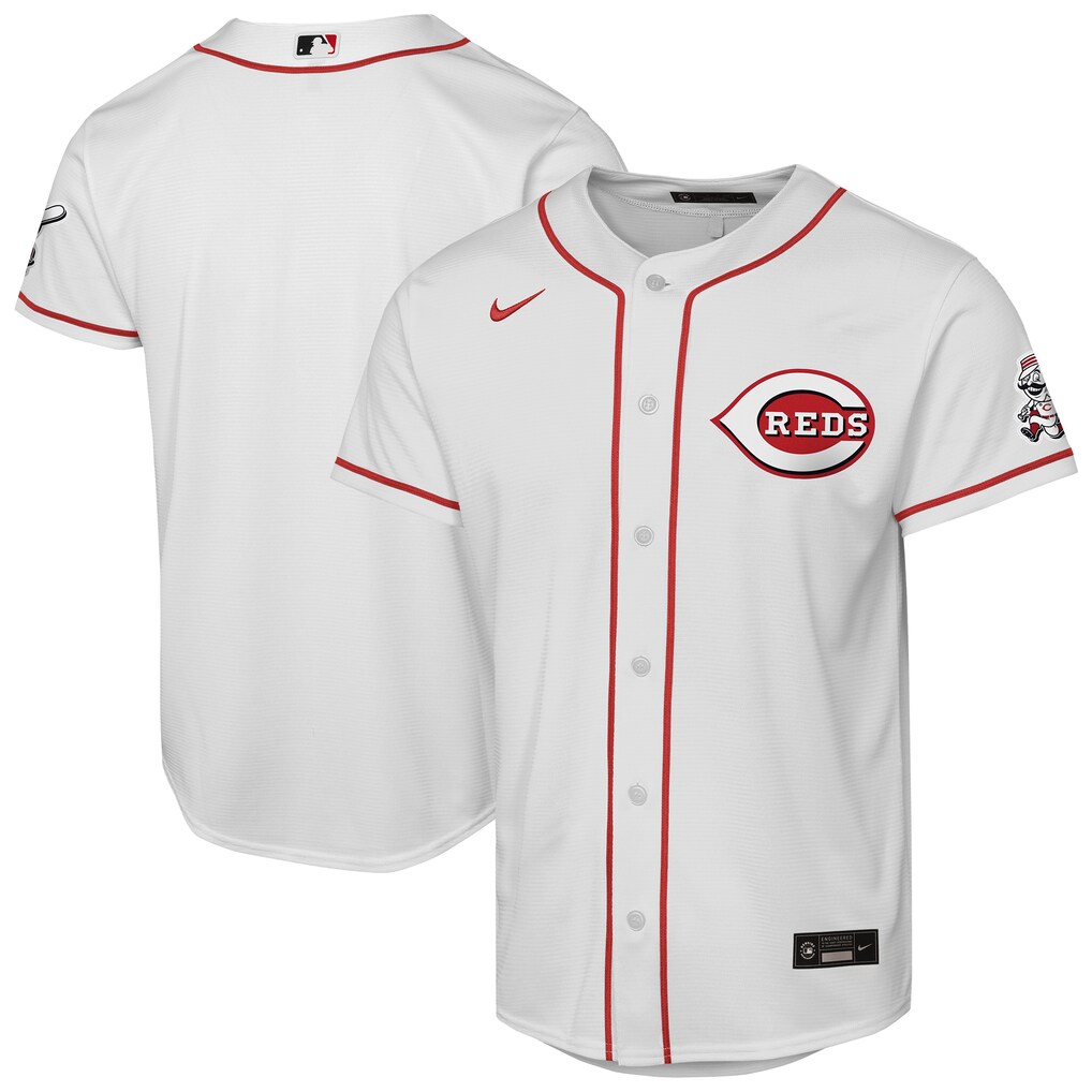 Youth Cincinnati Reds  Nike White Home Stadium Jersey - Jersey