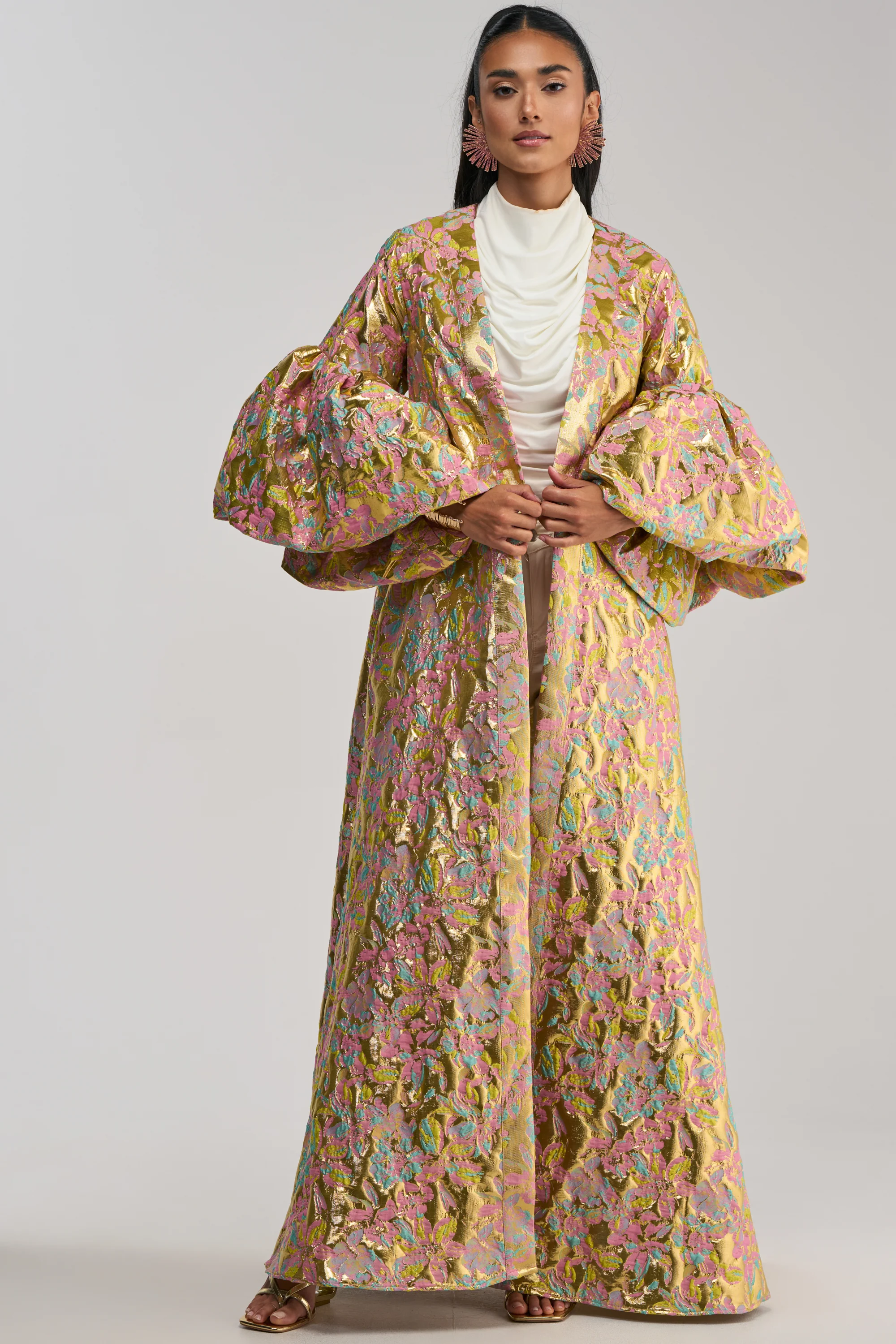 LEMON DROP BROCADE DUSTER - Akira Wear