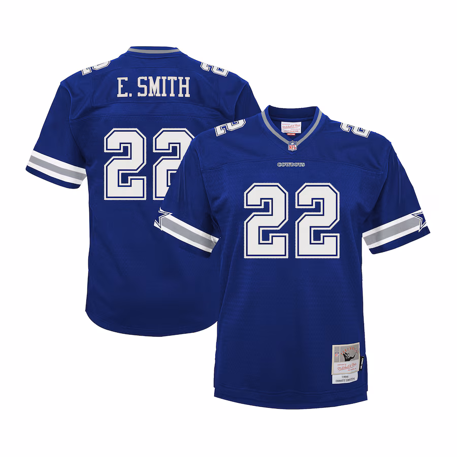 Men's Dallas Cowboys Emmitt Smith Mitchell & Ness Navy Big & Tall 1996 Legacy Retired Player Jersey - Jersey