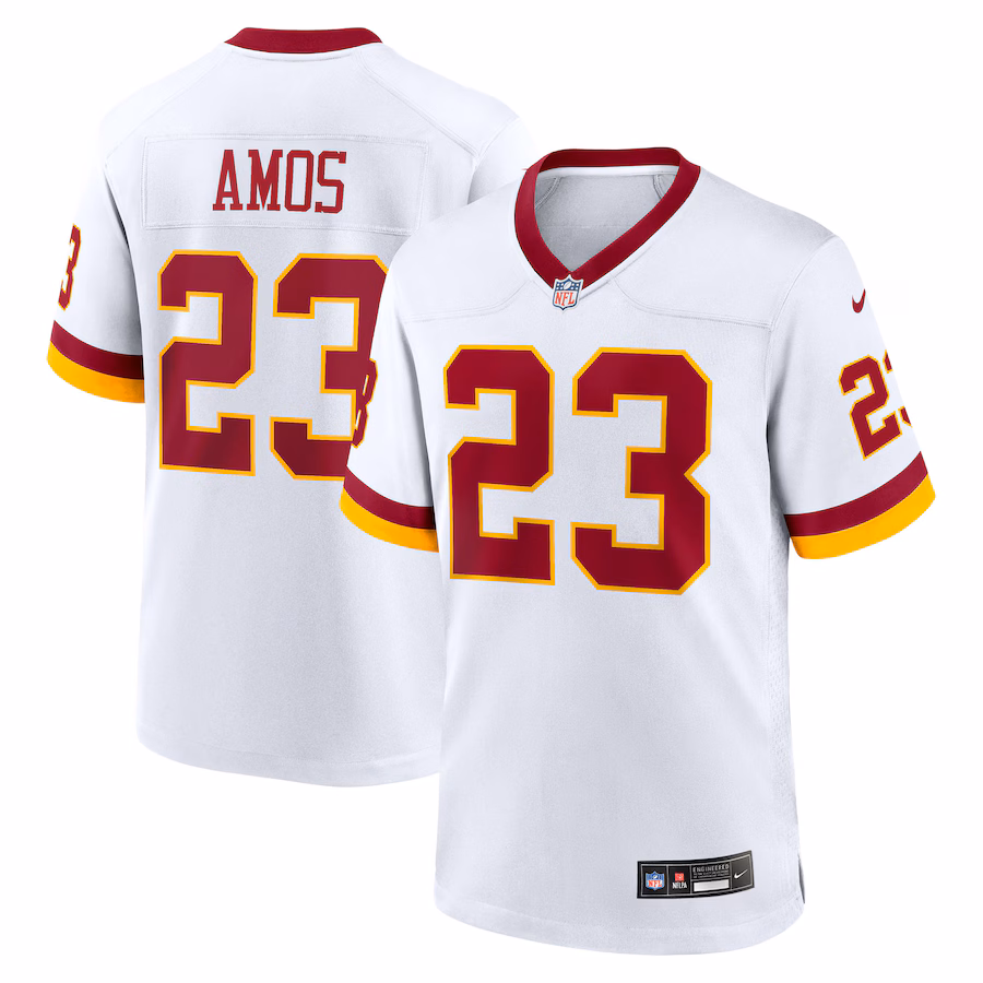 Men's Washington Commanders Trey Amos Nike White Game Super Bowl Era Jersey - Jersey