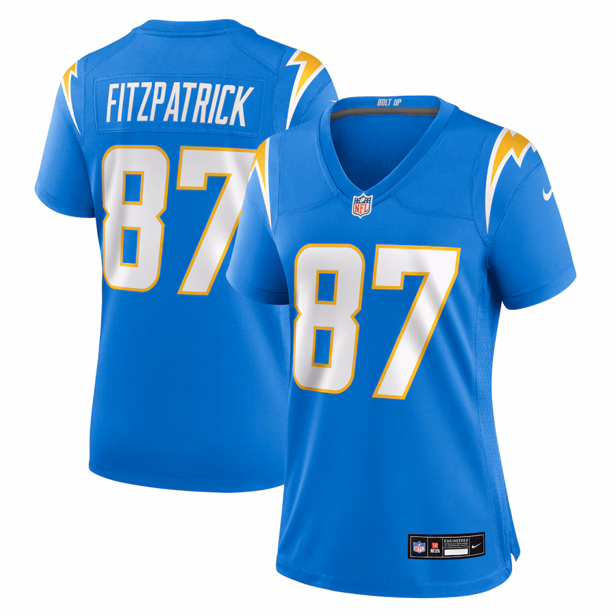 Women's Los Angeles Chargers Dez Fitzpatrick Nike Powder Blue Team Game Jersey - Jersey