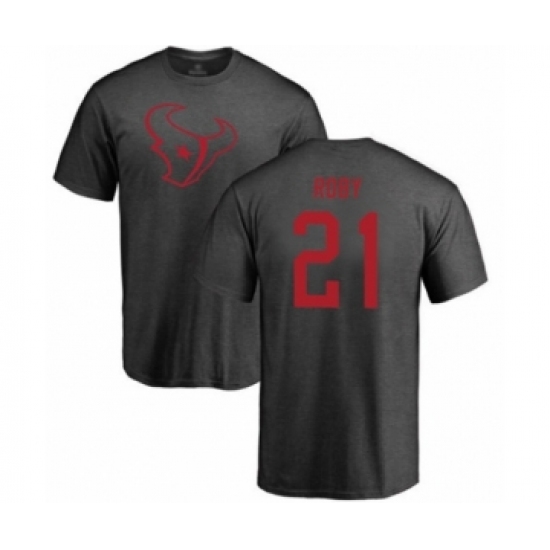 Football Houston Texans #21 Bradley Roby Ash One Color T-Shirt - Jersey