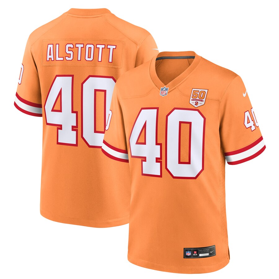 Men's Tampa Bay Buccaneers Mike Alstott Nike Creamsicle 50th Season Game Jersey - Jersey