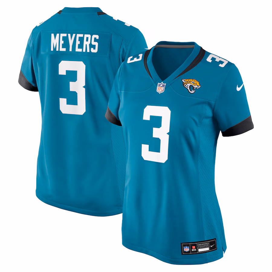 Women's Jacksonville Jaguars Jakobi Meyers Nike Teal Team Game Jersey - Jersey