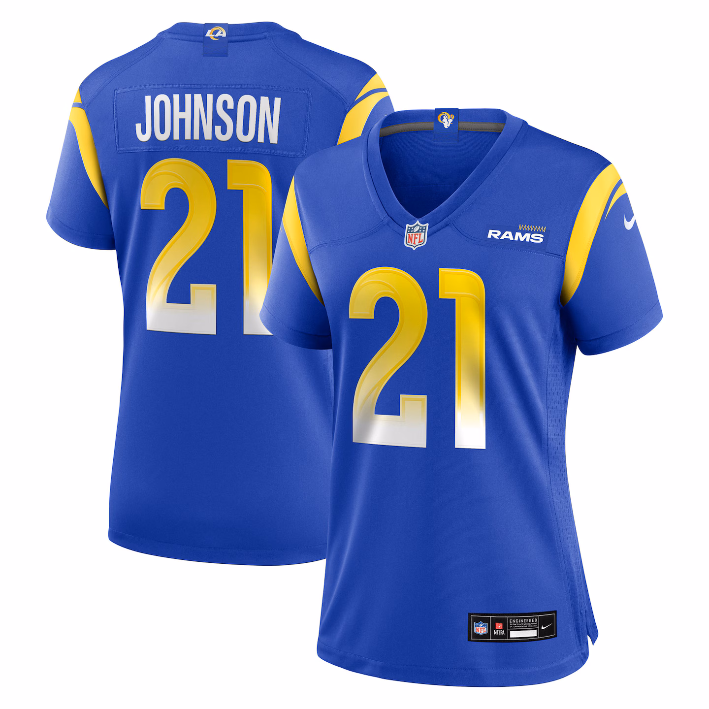 Women's Los Angeles Rams Alex Johnson Nike Royal Team Game Jersey - Jersey