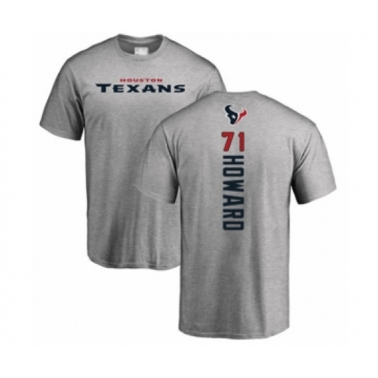 Football Houston Texans #71 Tytus Howard Ash Backer T-Shirt - Jersey