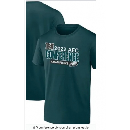 Men's Philadelphia Eagles Fanatics Branded Midnight Green 2022 NFC East Division T-Shirt - Jersey