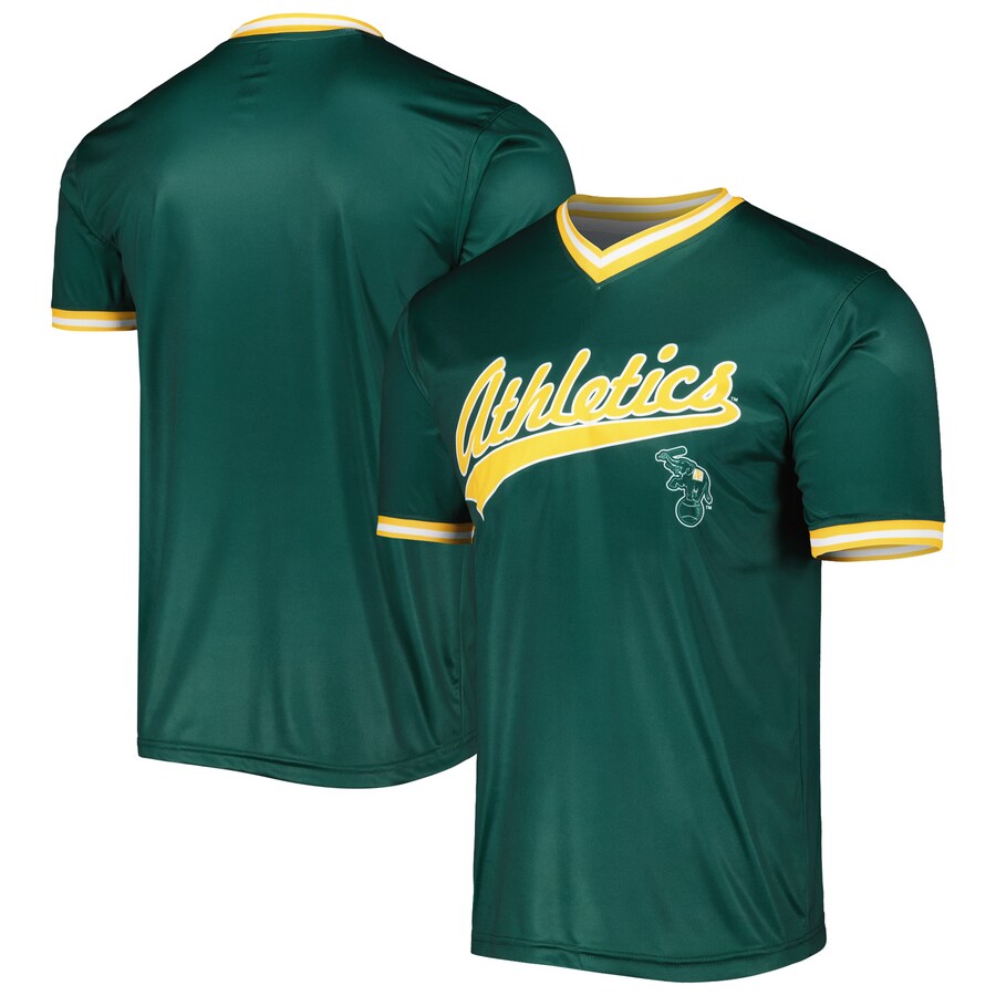 Men's Athletics Stitches Kelly Green Cooperstown Collection Team Jersey - Jersey