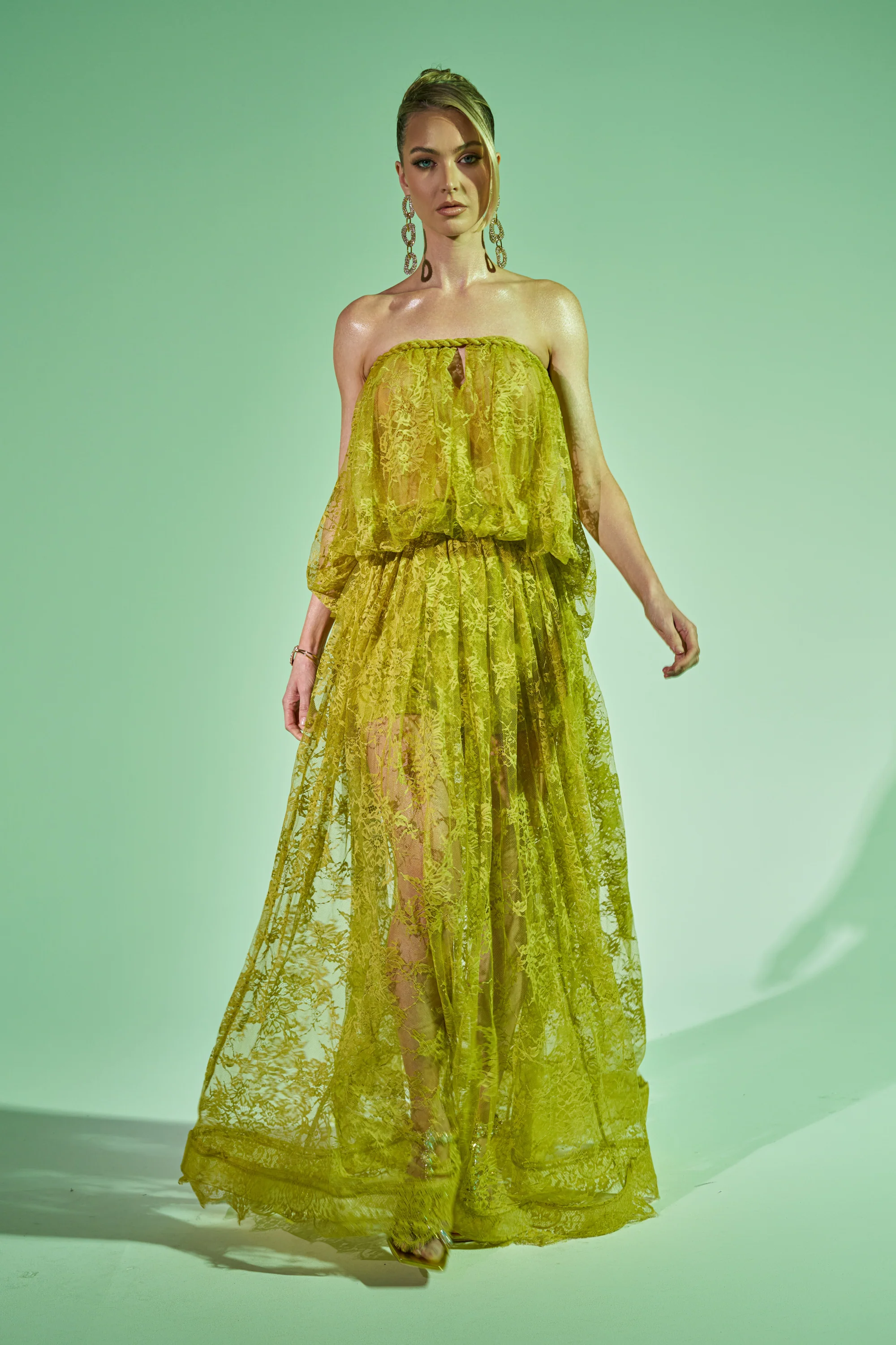 HANNAH LACE MAXI SKIRT - Akira Wear