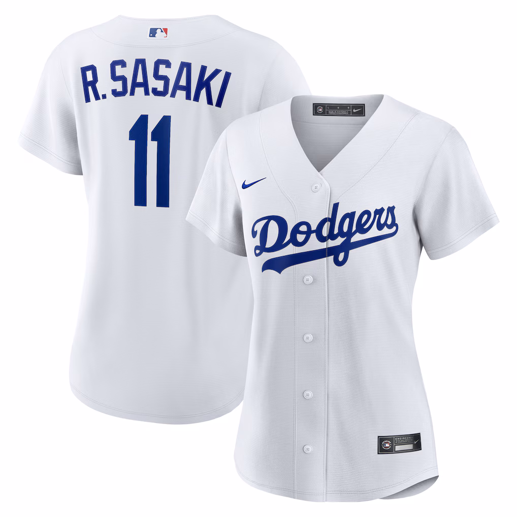 Women's Los Angeles Dodgers Rōki Sasaki Nike White Replica Jersey - Jersey