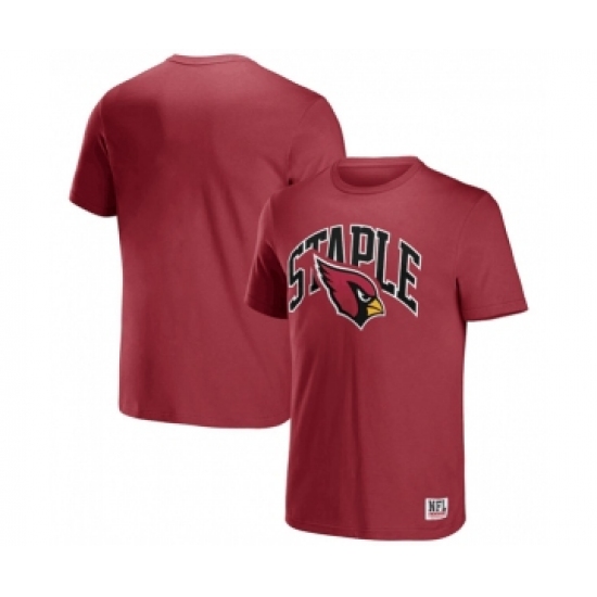Men's Arizona Cardinals x Staple Red Logo Lockup T-Shirt - Jersey