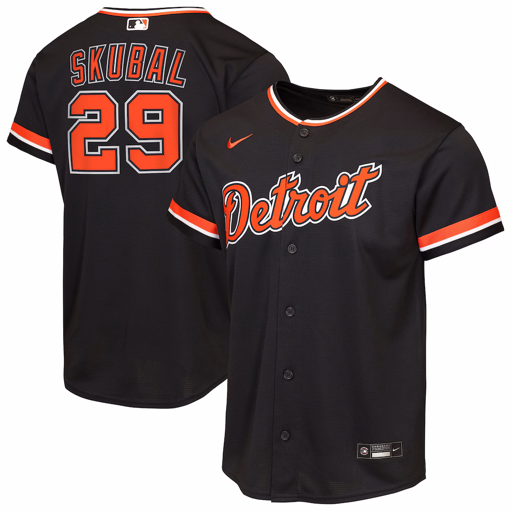 Youth Detroit Tigers Tarik Skubal Nike Navy Alternate Replica Jersey - Jersey