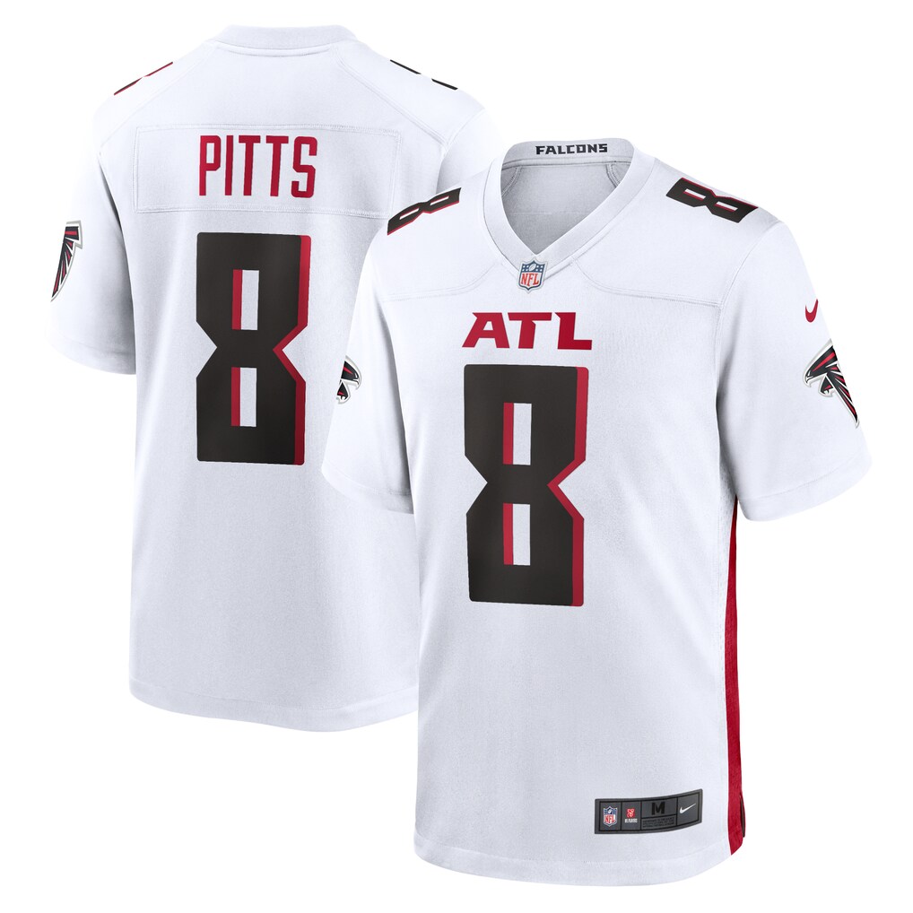 Men's Atlanta Falcons Kyle Pitts Nike White Game Jersey - Jersey