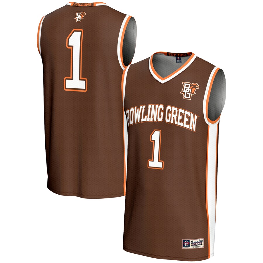 Youth GameDay Greats Brown #1 Bowling Green St. Falcons Lightweight Basketball Jersey - Jersey