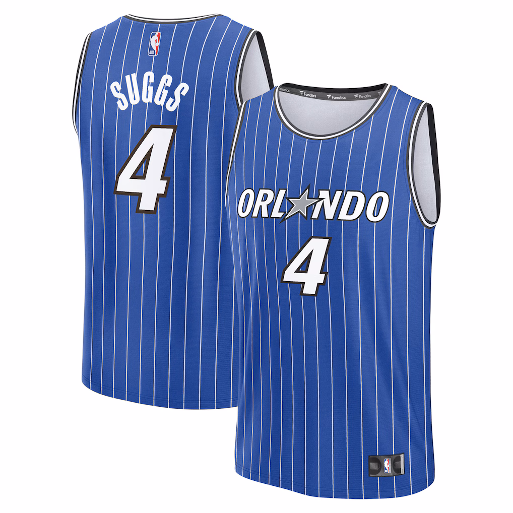 Men's Orlando Magic Jalen Suggs Fanatics Blue Fast Break Jersey - Icon Edition - Jersey