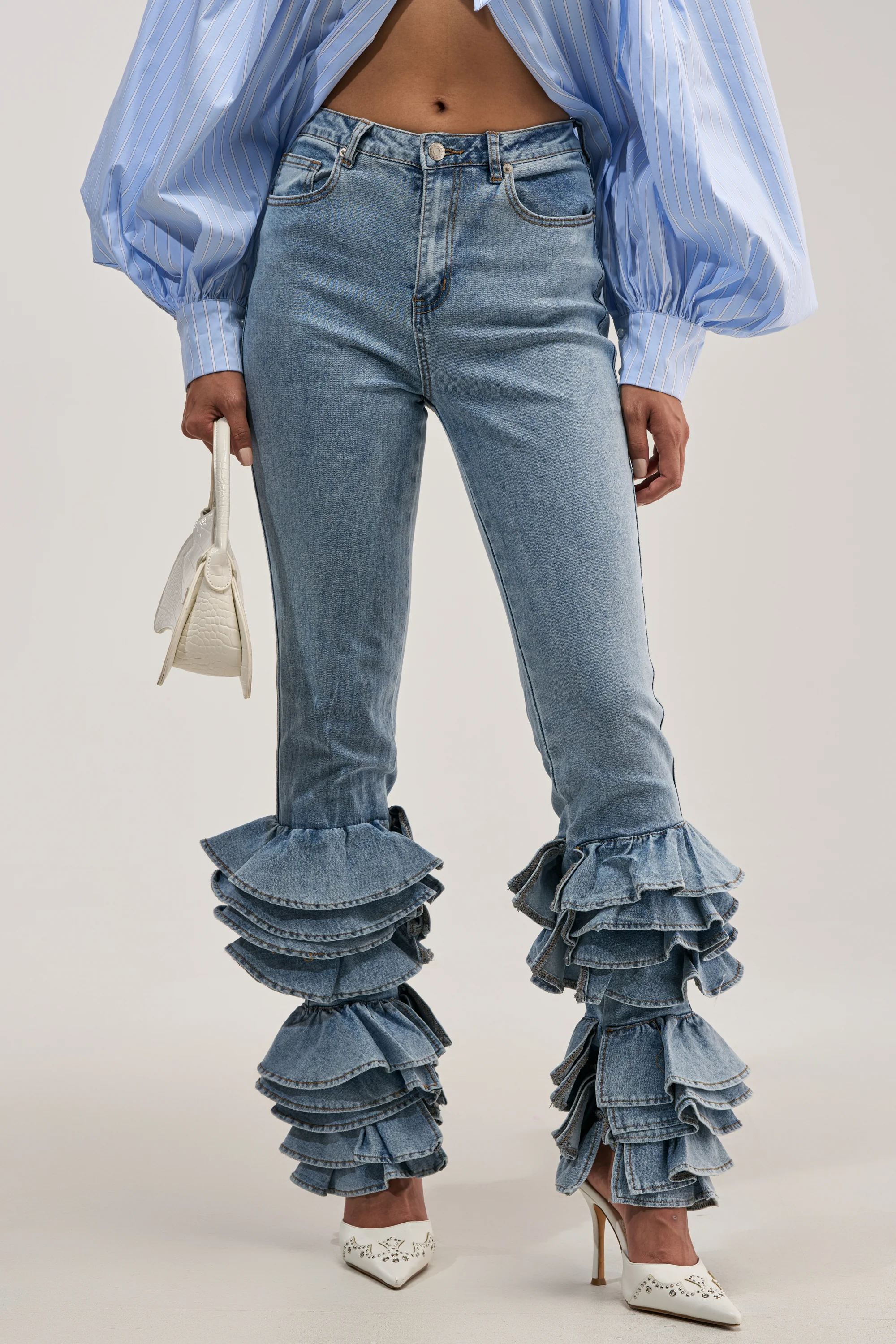 NOT ENOUGH RUFFLE DENIM - Akira Wear